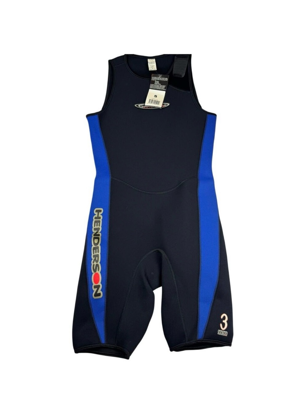 Small Henderson thermoprene men’s Short John spring Wetsuit - 3mm ab1905 New S